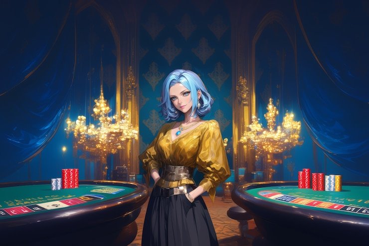 Tampilan antarmuka games live casino dengan pegangan kartu virtual untuk pemain aktif di Medan